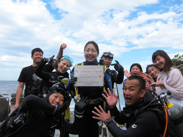 20150719伊豆 ﾀﾞｲﾋﾞﾝｸﾞ 伊豆海洋公園 記念ダイブ２