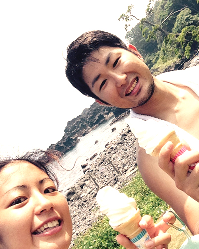 20150801伊豆 ﾀﾞｲﾋﾞﾝｸﾞ 伊豆海洋公園 ソフトクリーム