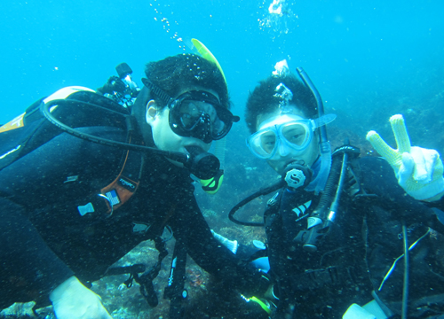 20150905伊豆 ﾀﾞｲﾋﾞﾝｸﾞ 伊豆海洋公園 体験ダイビング１
