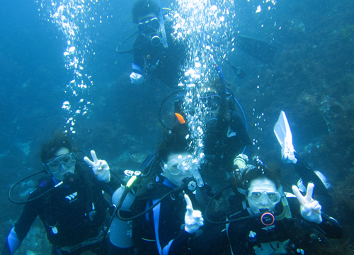 20150905伊豆 ﾀﾞｲﾋﾞﾝｸﾞ 伊豆海洋公園 体験ダイビング２
